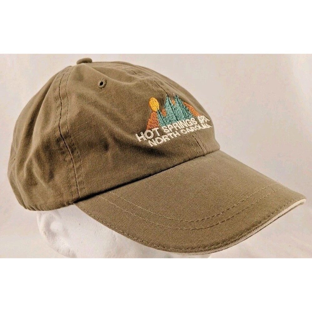 Hot Springs Spa, North Carolina Embroidered Adjustable Strapback Hat/Cap-NEW!